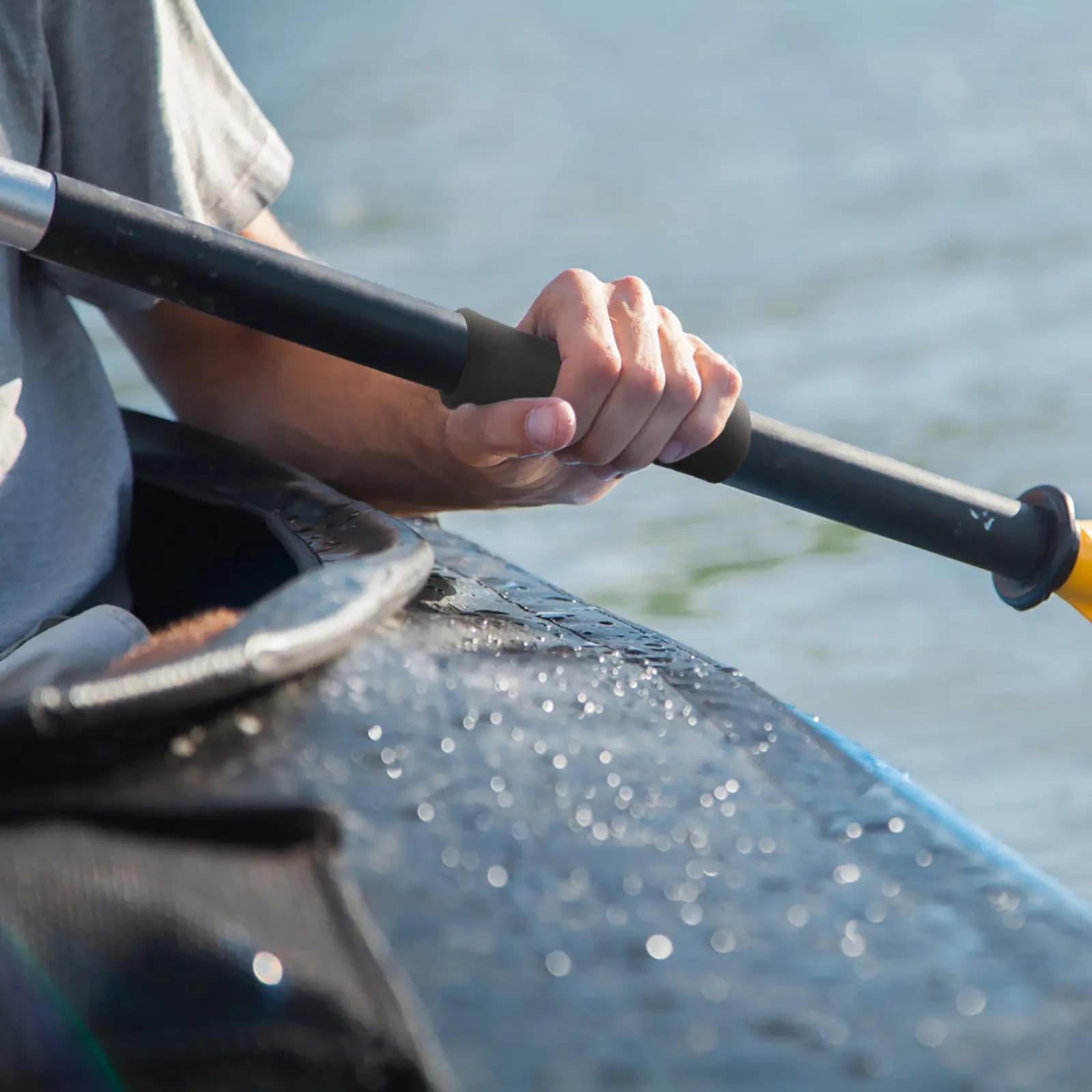 2 impugnature in spugna antiscivolo per pagaia da kayak, comode e resistenti, riducono la pressione, accessori per canoa