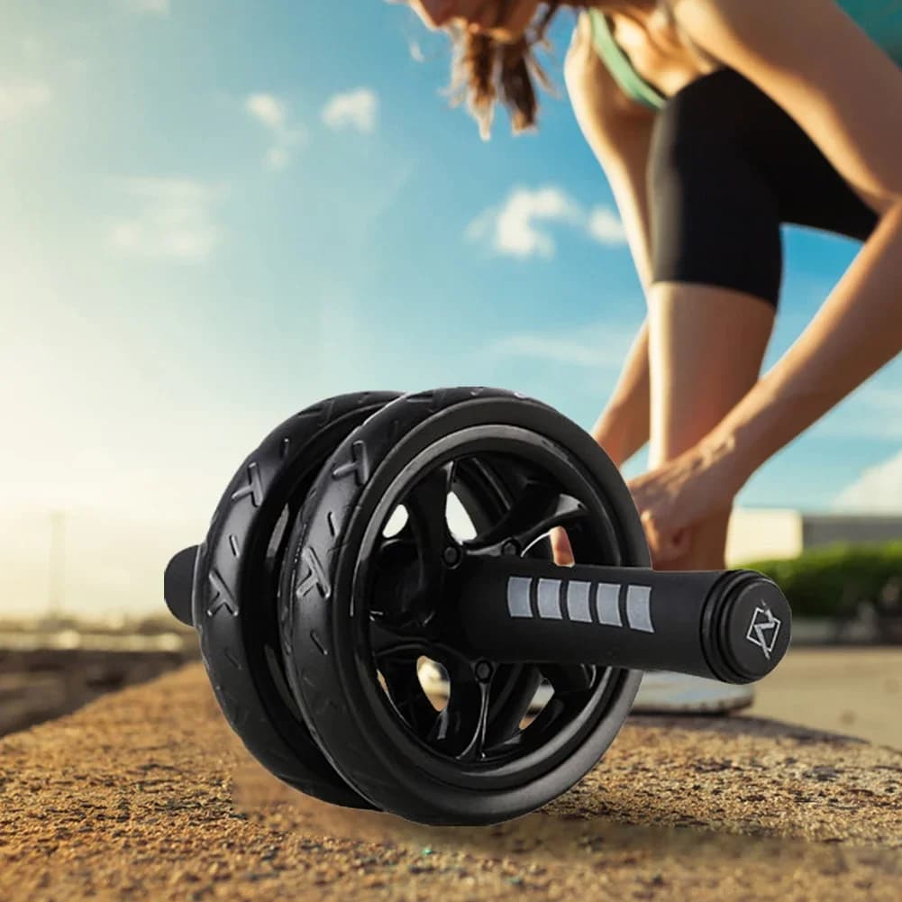 Abdominal Training Roller, Core Strength Training Roller, Quiet, Wear Resistant, Abdominal Training Equipment for Gym Training