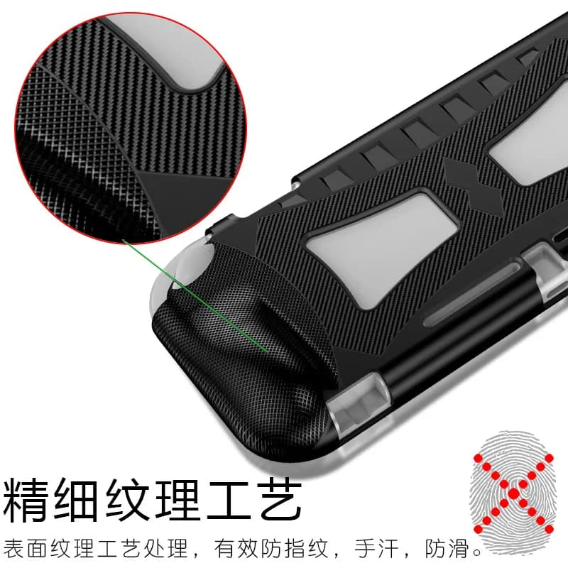 Per custodia mini Switch Lite, elevata resistenza, forte resistenza all'usura, protezione completa a 360°, copertura dal design 3D
