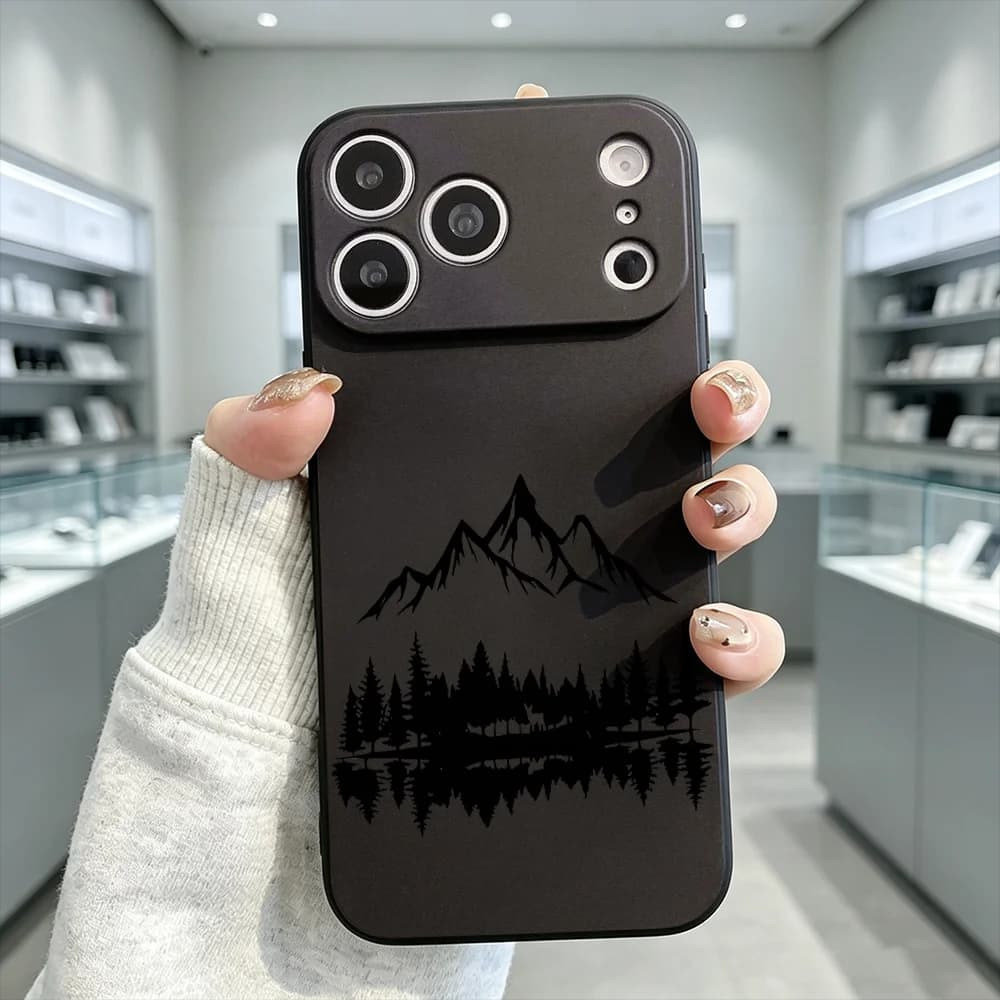 Mountain Forest Silhouette Shockproof Soft Phone Case For Honor X9 X8 X7 X6 X5 Smart 600 500 400 300 200 Pro Lite Precise Cutout