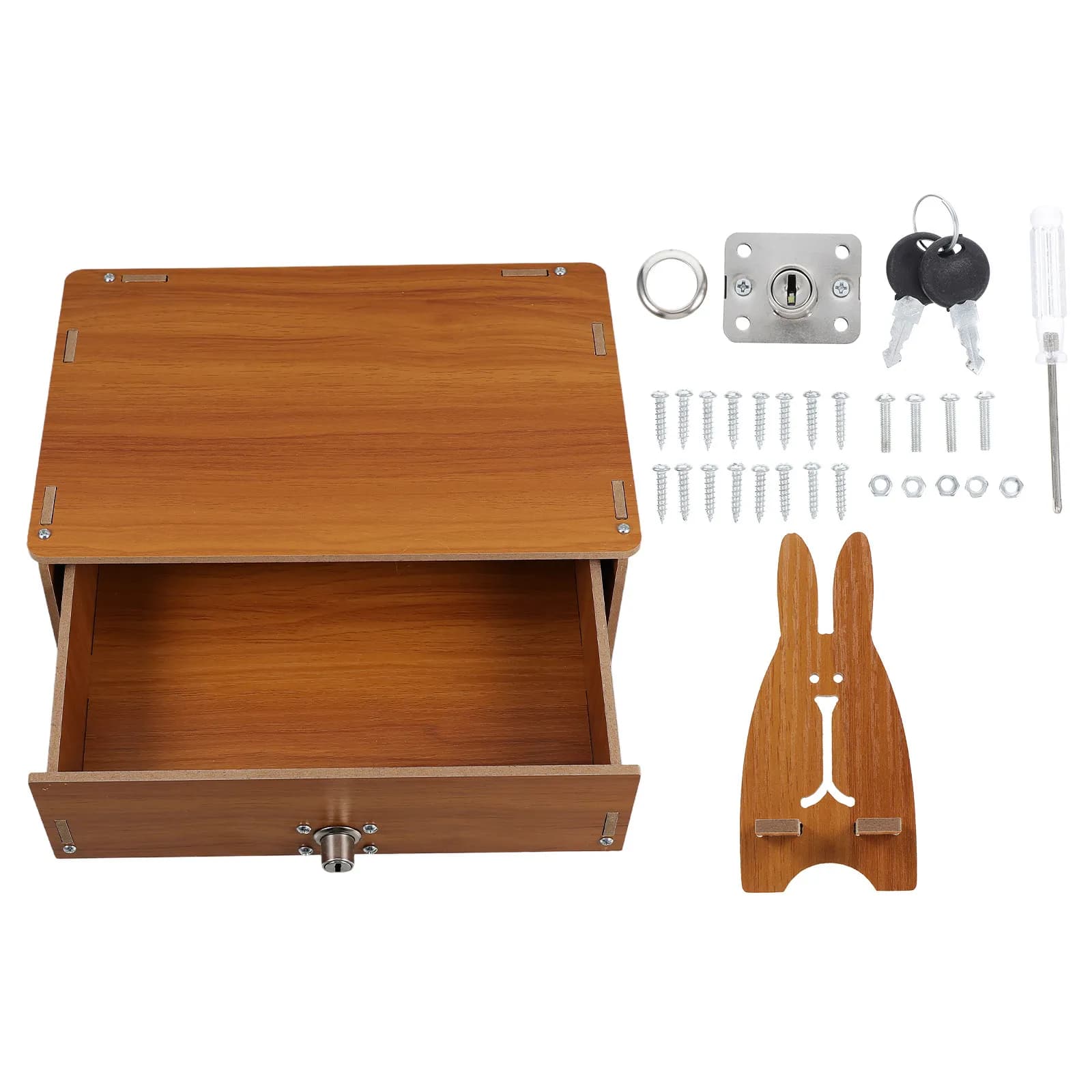 Monitor Riser Wood Desk Shelf for Computer Drawer Storage Desktop Accessory Storage Rack Ergonomic Laptop Stand