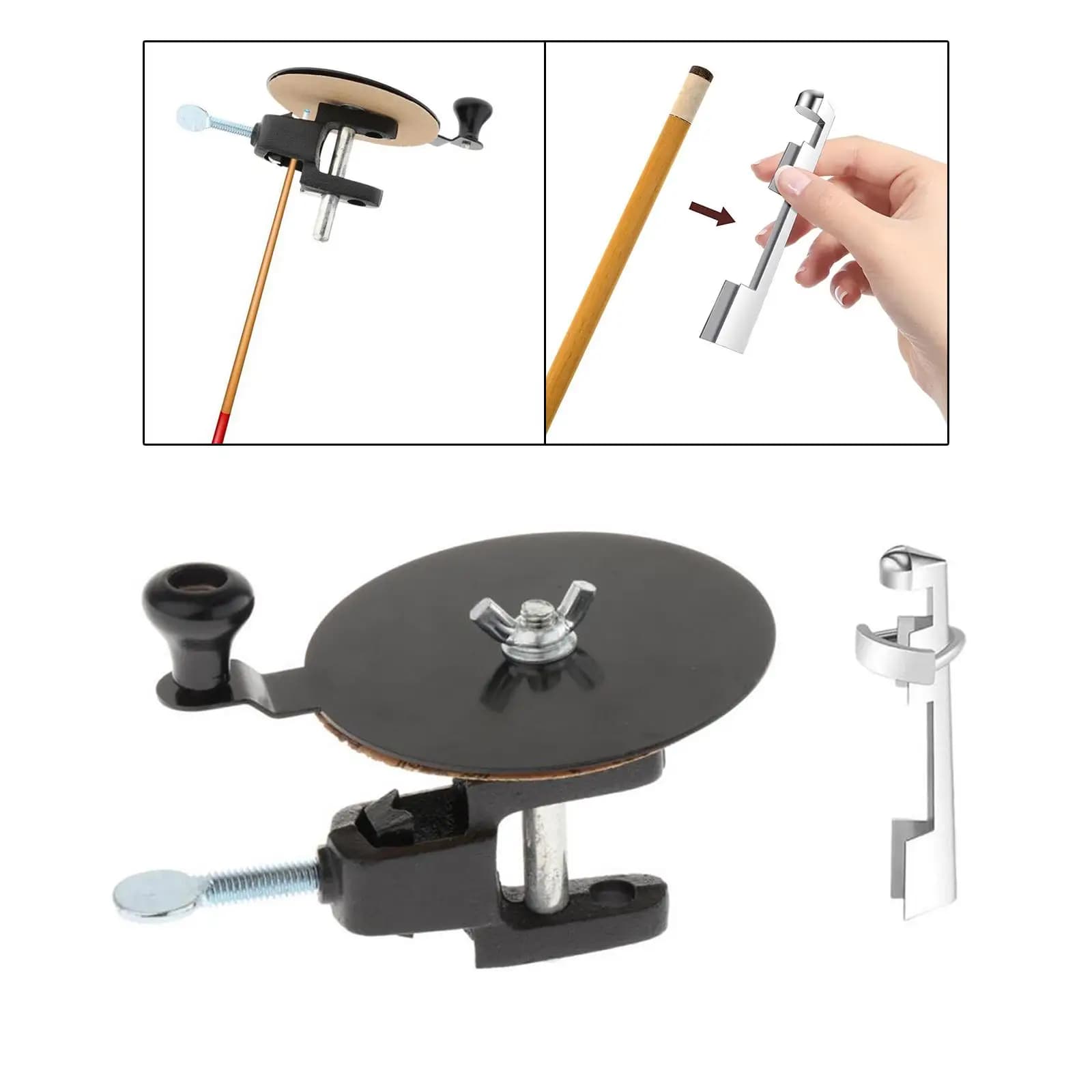 Pool Cue Tip Clamp Hand Tools Rapid Repair Pool Cue Maintenance Billiard Supplies Billiard Pool Cue Tip Sander Cue Tip Fastener
