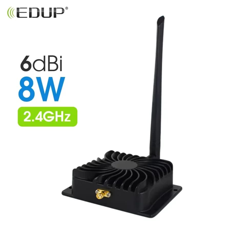 Amplificatore di Segnale WiFi EDUP 8W 2.4GHz AB003, Router Wireless, Estensore di Portata con Controllo Remoto per Lunga Distanza