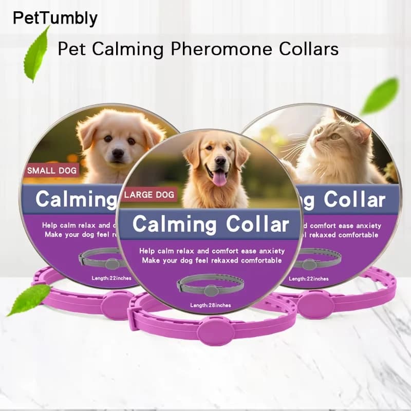 1/2 Pc Cane Calmante Feromone Collari Gatti Alleviare L'ansia Collare Confortevole Regolabile Per Cucciolo Gattino Cani di Grandi Dimensioni Accessori