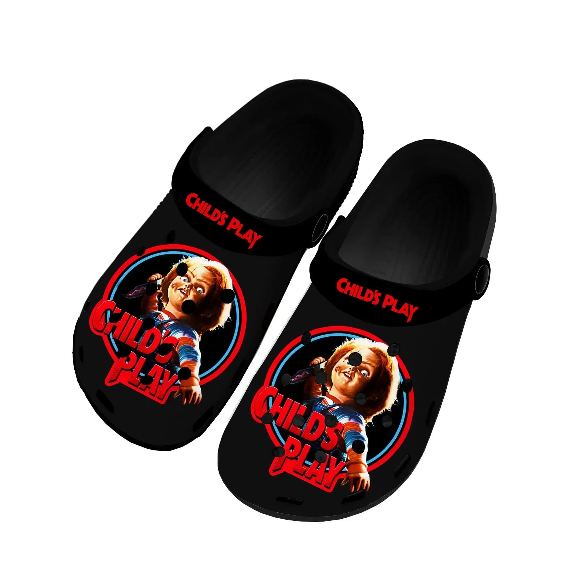 Horror Movie Play Chucky Home Clogs Custom Water Shoes Mens Womens Teenager Shoe 3D Print Garden Clog Beach Hole Slippers