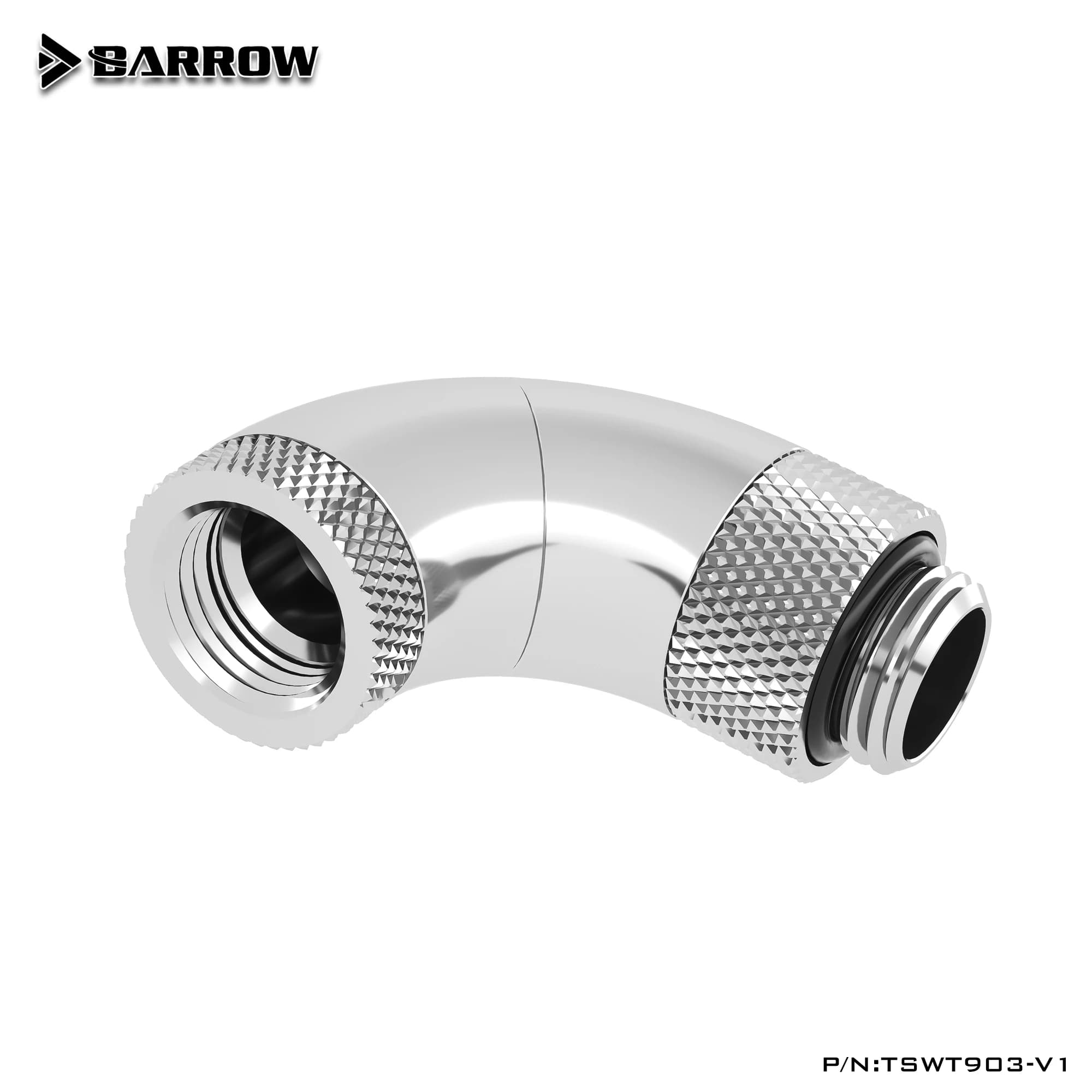 BARROW G1/4" 90 ° Angled Elbow 360 Rotatable Inner Thread To Outer Thread G1/4" Water Cooling Fittings,,TSWT903-V1
