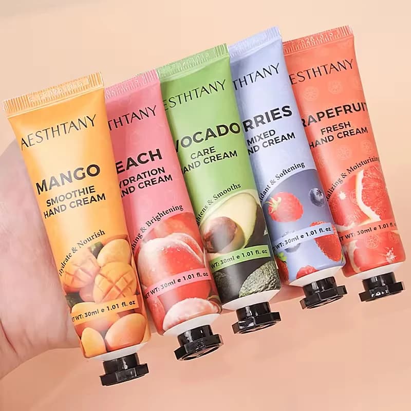 Set of 5 Creams Fruit Hands Aesthtany | Moisturized and Repair Dry and Screpolated Hands