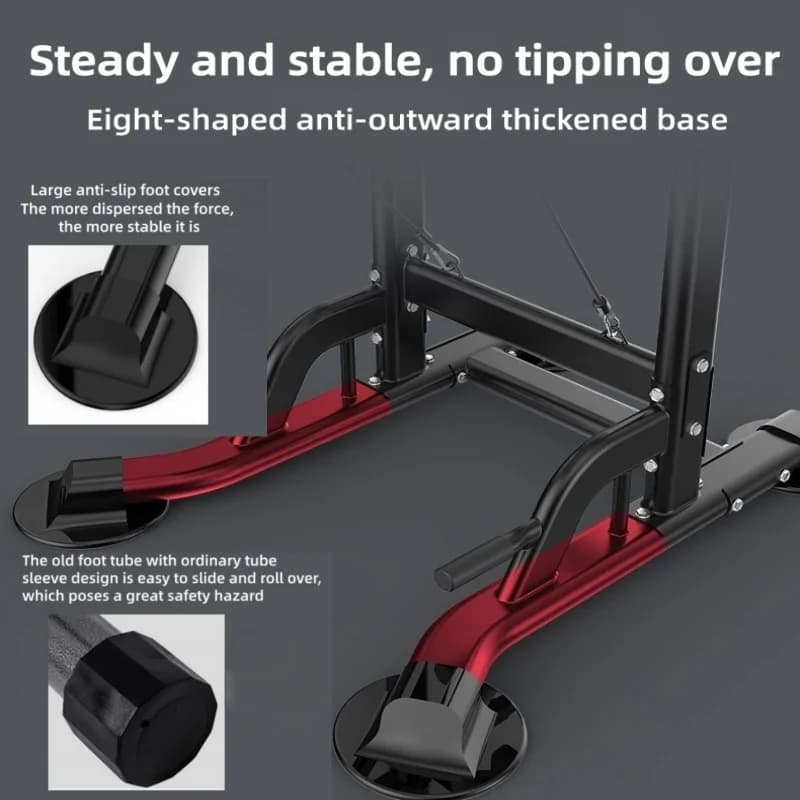 Traction machine with horizontal bar, multifunctional equipment for home interior fitness, single and parallel bar frame lifting