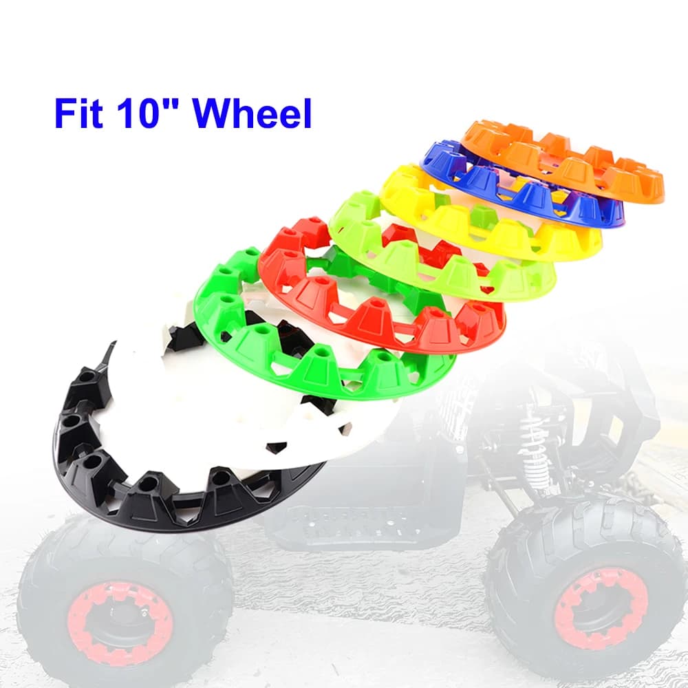 10 pollici ruota rivestimento mozzo protezione decorazione tappo del cerchione copertura in plastica pneumatici per ATV Dune Buggy Quad Bike 4 ruote accessori per veicoli