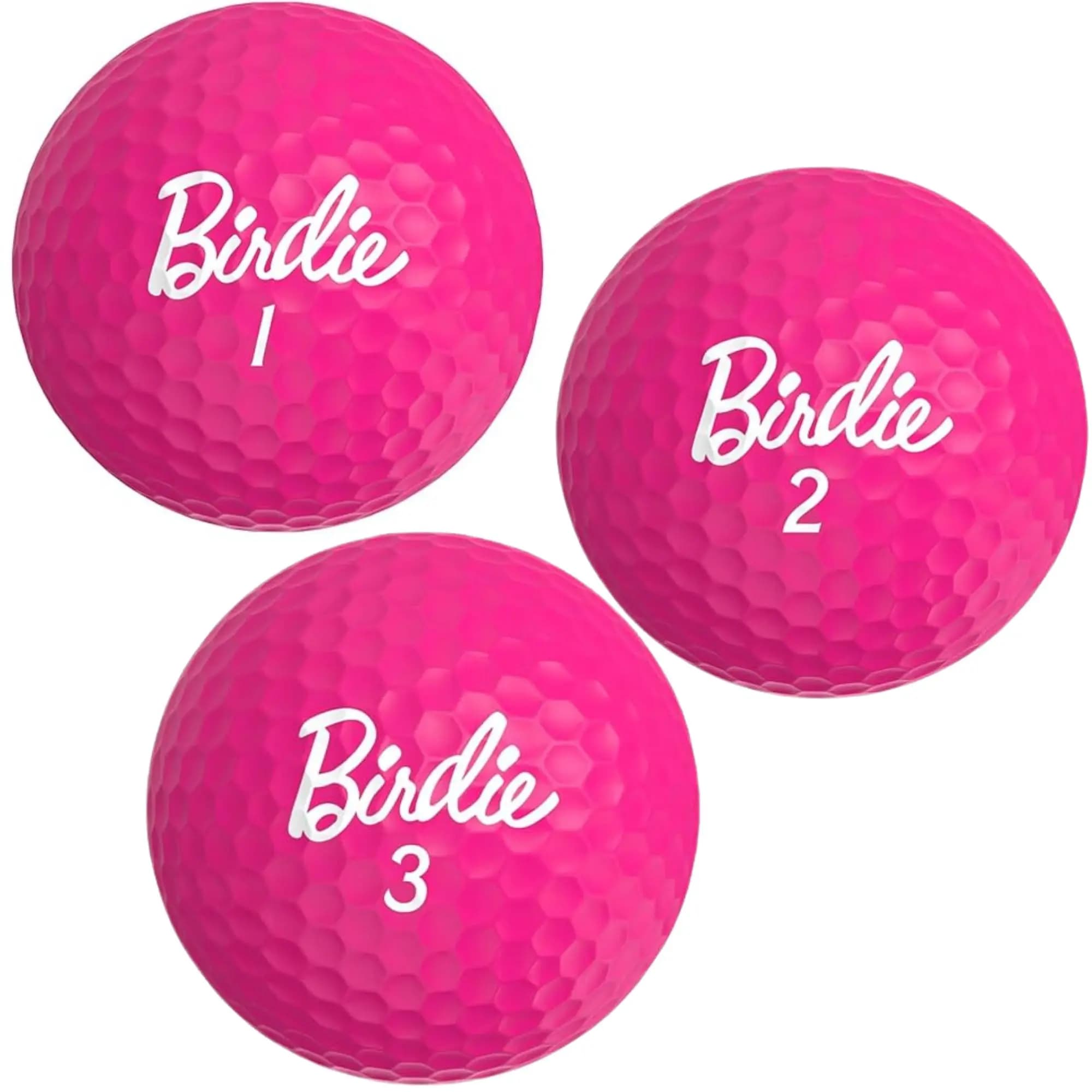 Palline da golf divertenti da 3 pezzi - Palline da golf Birdie Pink - Divertente regalo da golf per le donne (manicotto di 3, novità) - Il # 1 palla per sognare