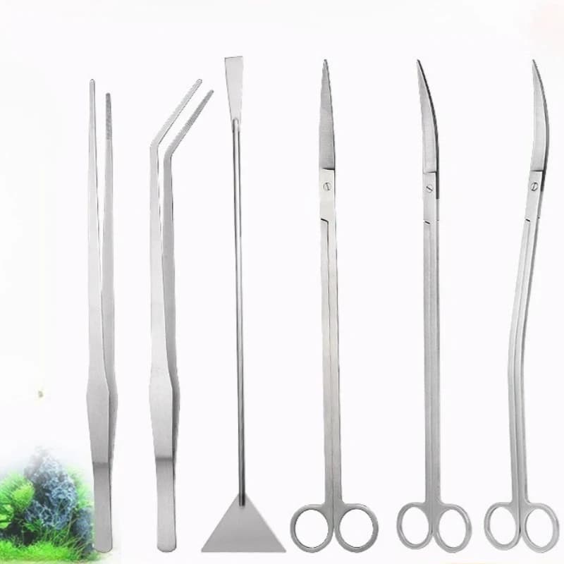 35 cm/38 cm Set of tools for extensive aquatic plants Sand scissors for flattening and potter for aquatic plants for aquarium maintenance