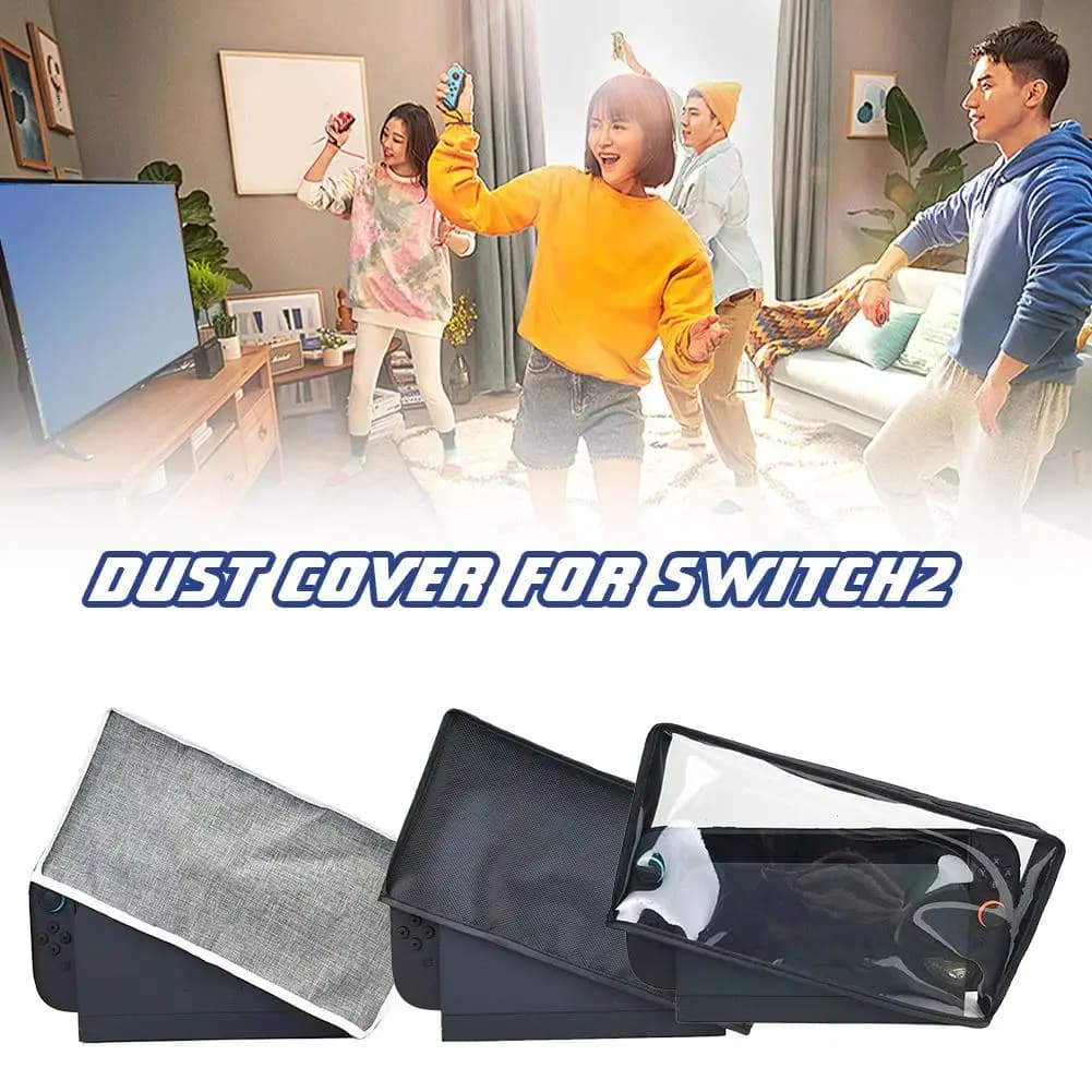 Custodia antipolvere per Switch 2 Custodia protettiva in tessuto Oxford antigraffio compatibile con gli accessori dock per console di gioco NS 2