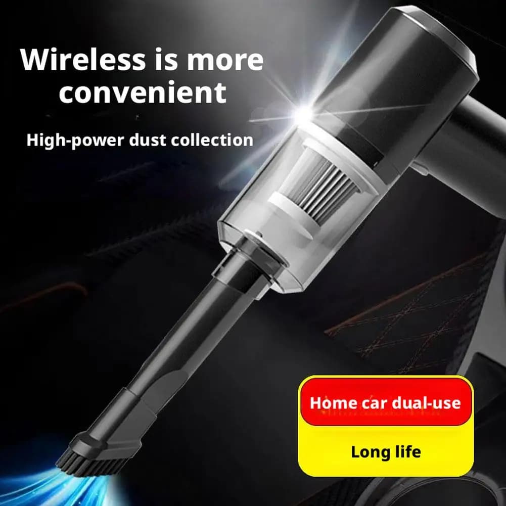 1 pz Aspirapolvere per auto Aspirapolvere portatile multiuso senza fili Doppio uso per aspirapolvere portatile per casa e auto
