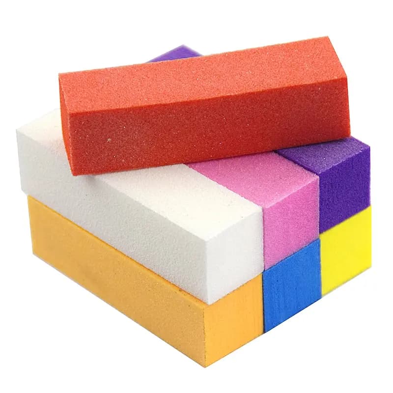 2/5/10 Pezzi Blocco Lucidante Colorato per Pedicure e Manicure, Spugna per Nail Art, Strumenti per Manicure e Pedicure