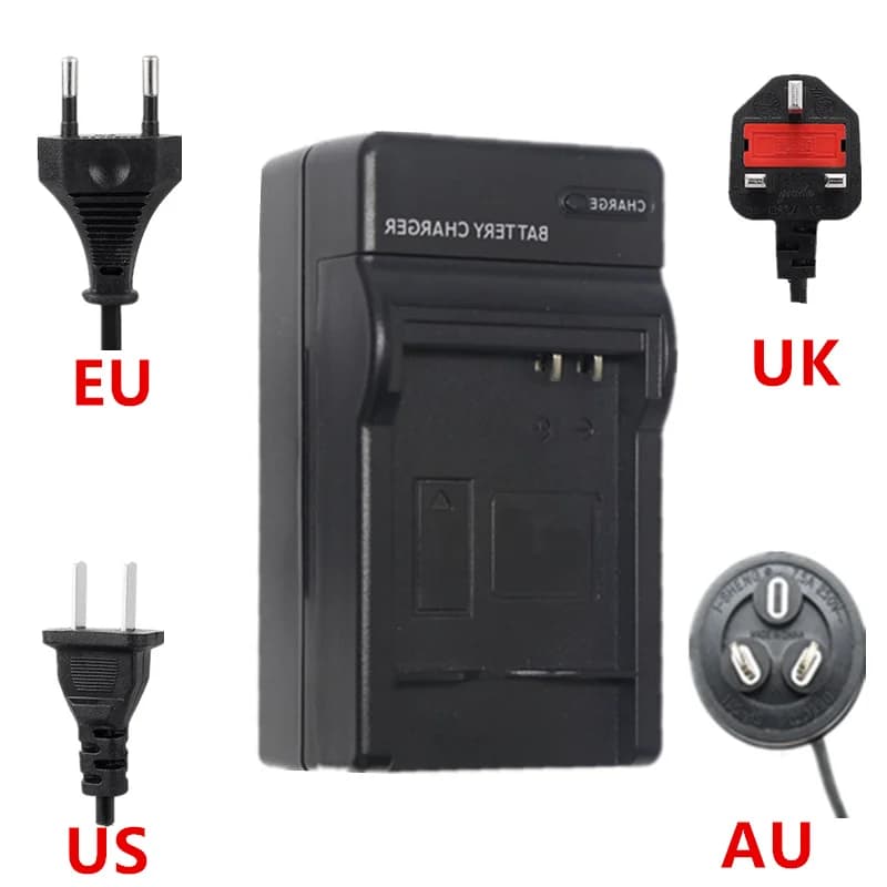 Camera Battery Charger for Panasonic DMW-BCJ13 Lumix DMC-LX5K LX5W LX5 LX5GK LX7 LX7GK LX7K LX7W LX6 LX6W US/ EU/ UK/ AU Plug