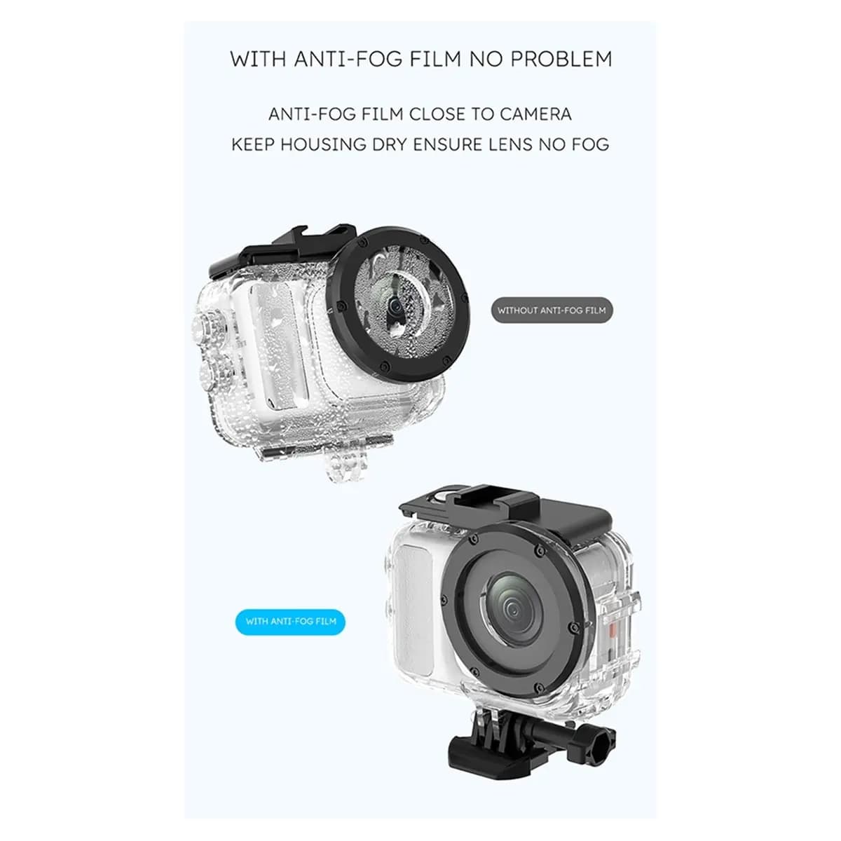 Custodia Impermeabile Trasparente M05K per Action Camera Insta360 GO Ultra, Kit Accessori Custodia Protettiva per Immersioni fino a 60m