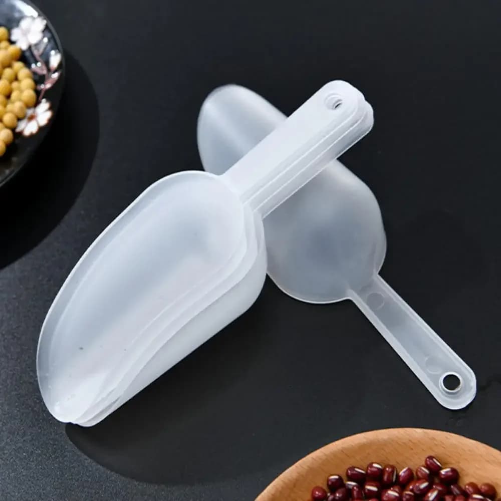 5 pieces Mini transparent plastic ice shovel cups for weddings candy dessert buffet ice cream protein powder
