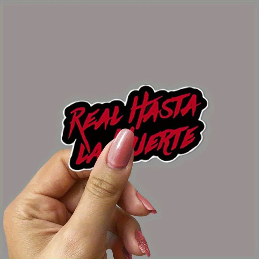2D flat vinyl sticker for motorcycle helmet, waterproof and UV-resistant opaque decal for cars, bikes, helmet, toolbox and scooter