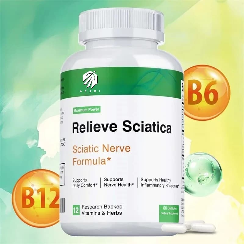 Support for sciatica health - Anti-inflammatory formula and nervous support, supplement for sciatica relief, vitamin B complex - nerve health