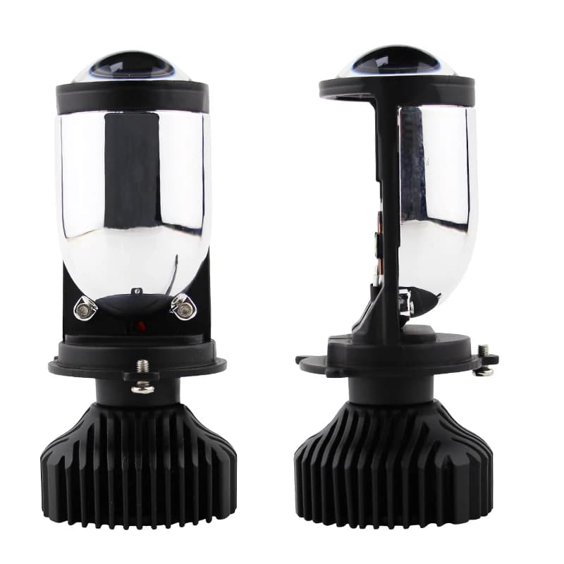 2 pz H4 LED proiettore Mini lente Auto H4 LED lampadine per fari Kit conversione abbagliante anabbagliante anabbagliante Turbo Fan moto luce lampada Y6