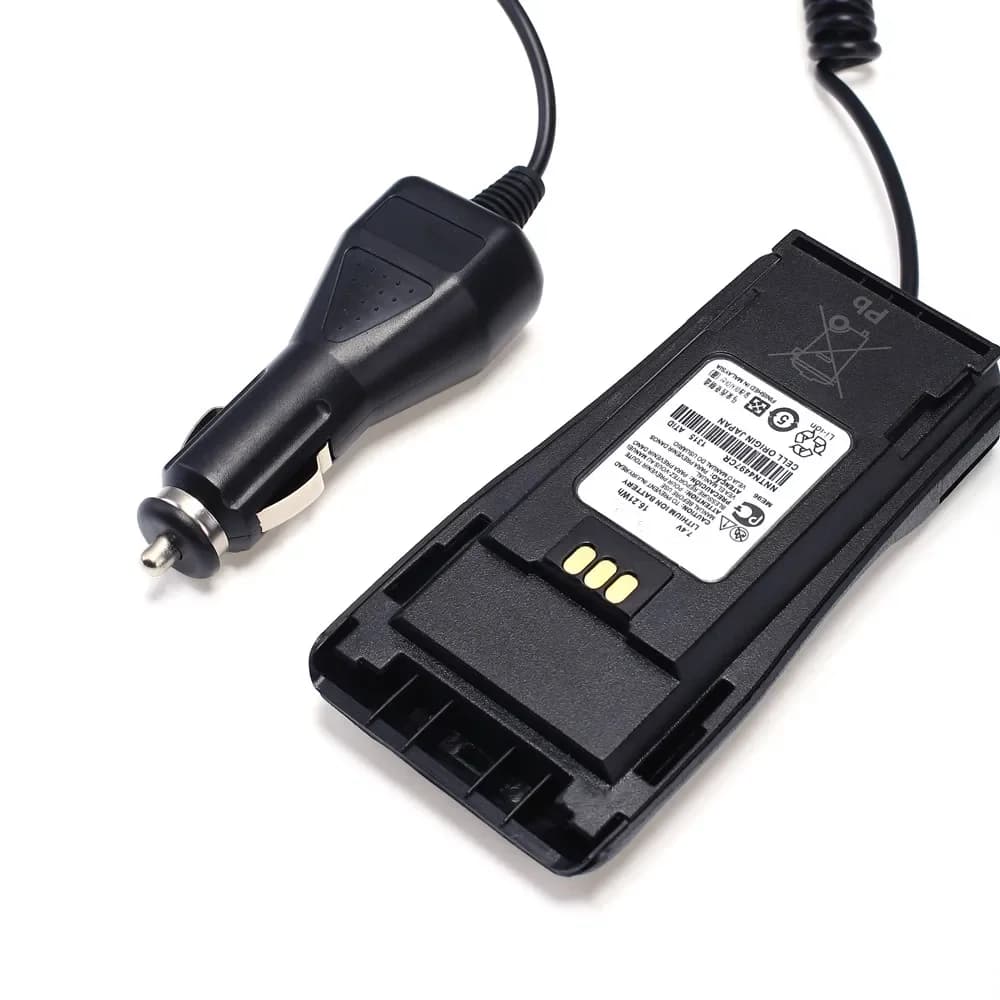 Adattatore 12V per eliminatore batteria autoradio per Motorola Gp3188 Gp3688 Cp040 Ep450 Walkie Talkie Radio bidirezionale