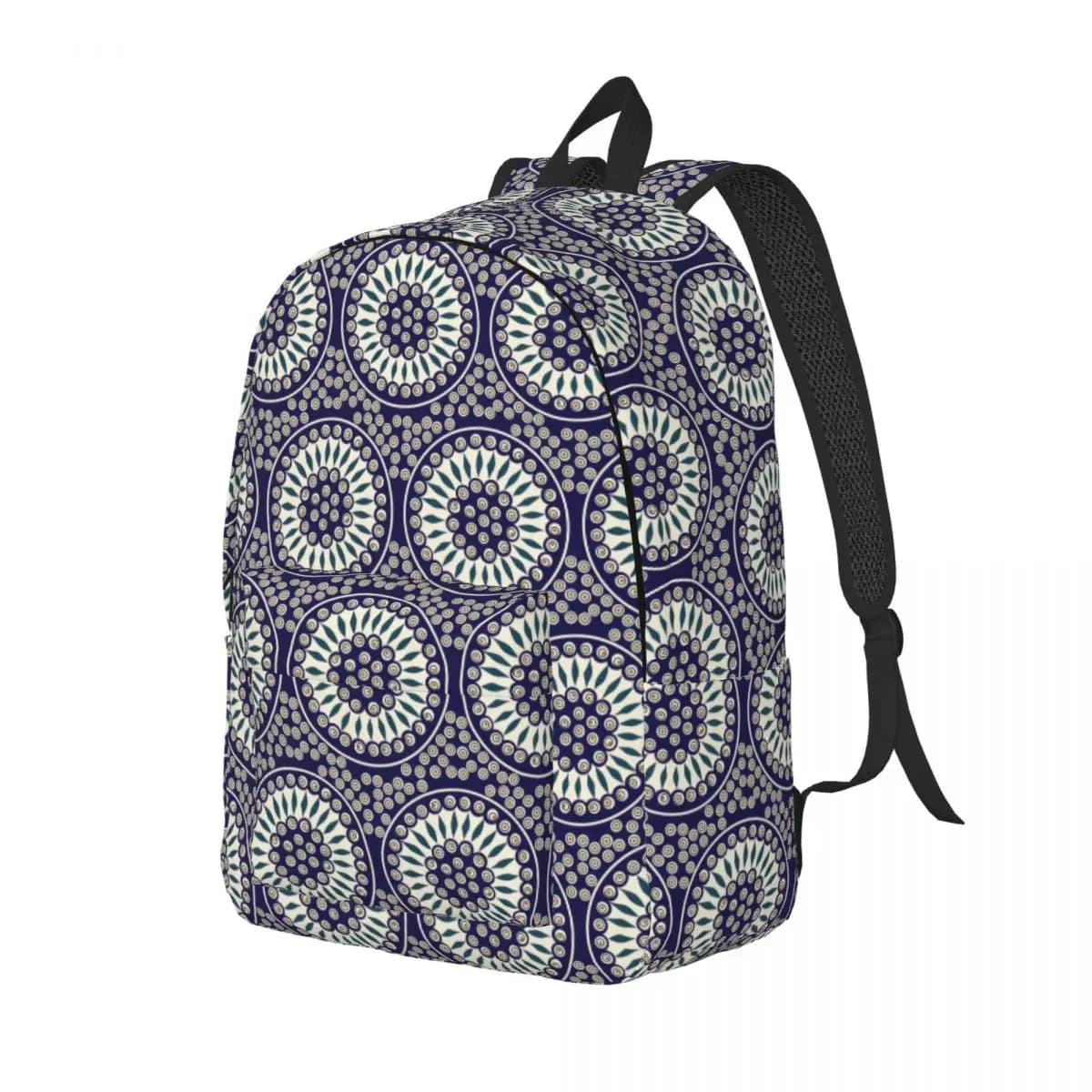 Boleslawiec Ceramics Student Backpack School Bag Hiking Travel Daypack for Men Women Fashion Bookbag Shoulder Bags