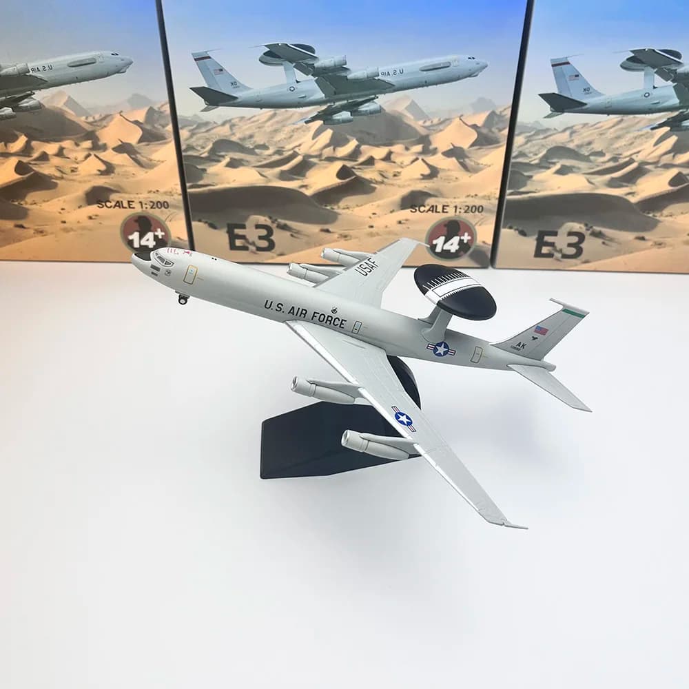 1/200 Bilancia E3 Aereo Pressofuso Finito Aereo Statico Modello E-3 Sentry AWACS Avvertimento Precoce Aereo Giocattolo In Metallo Collezione regalo