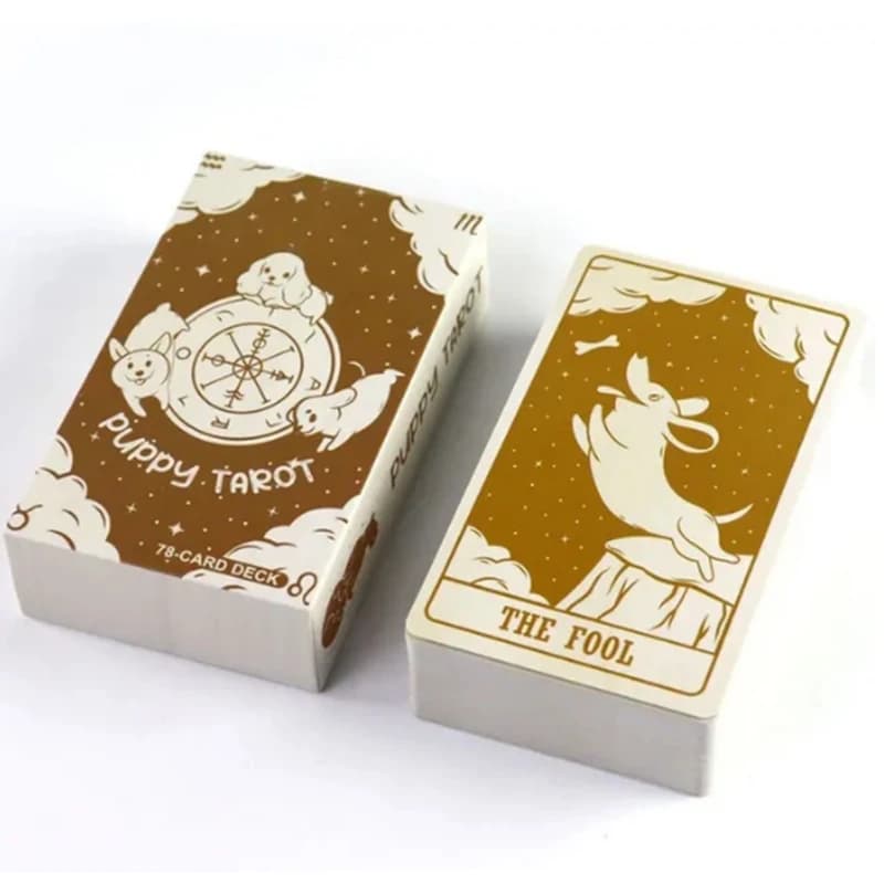 Dog Of Puppy Tarot Cards A 78 Deck Oracle English Visions Divination Edition Borad Playing Games
