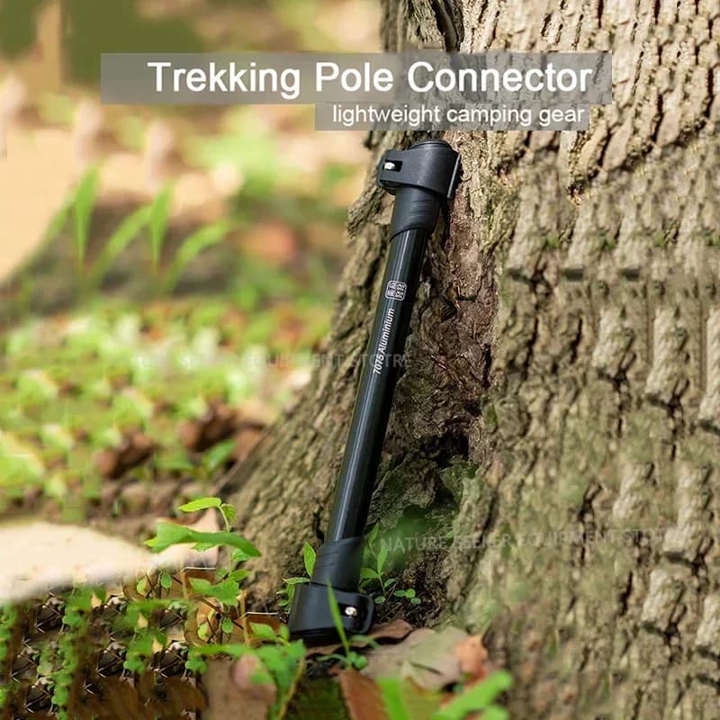 Trekking rod connector is transformed into a parasol tent pole, canopy accessories, outdoor hiking, light and fresh camping equipment