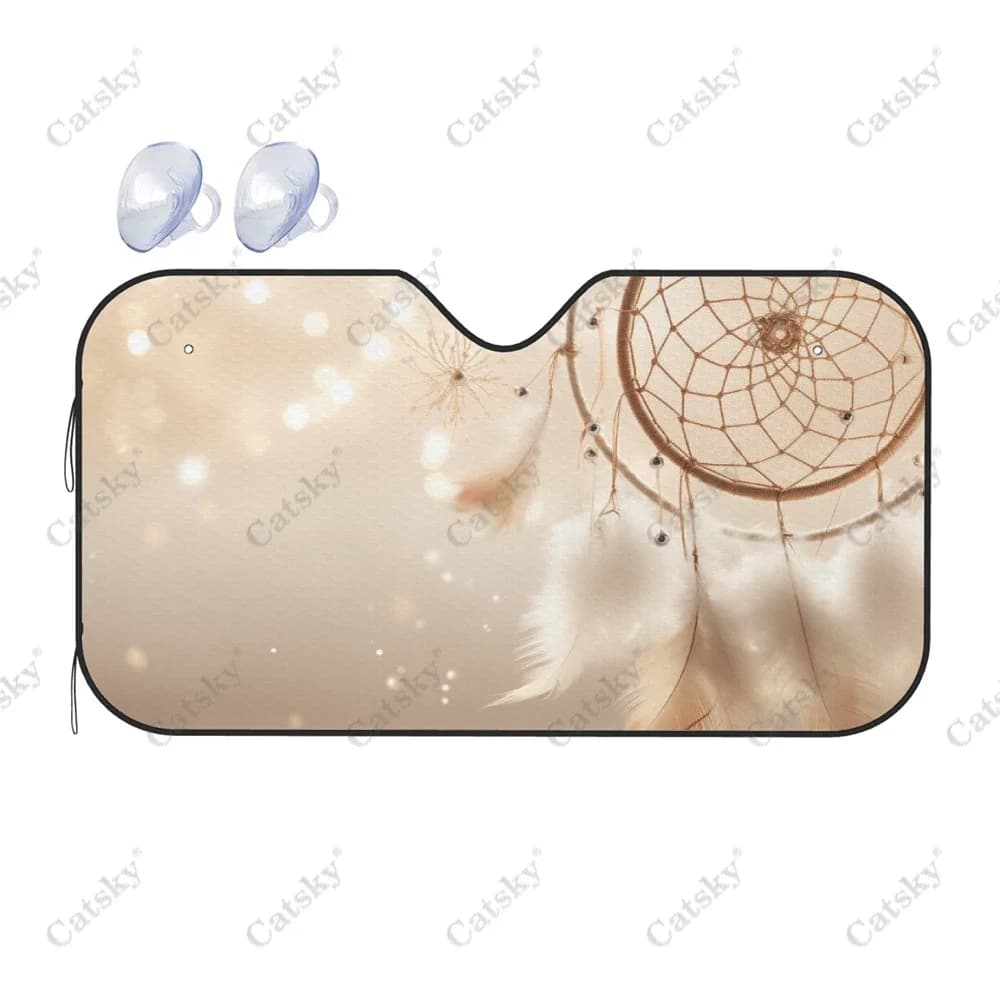 Bellissimo parasole per parabrezza per auto art Dream Catcher, parasole per auto anteriori per auto, blocca raggi UV, protezione per visiera parasole