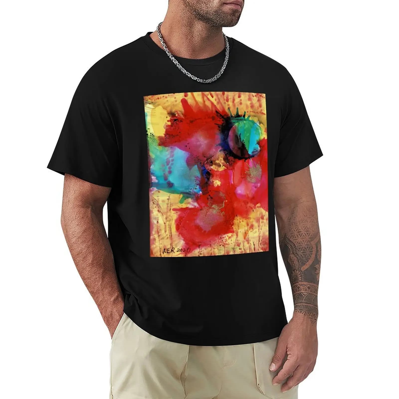 Nested T-Shirt Casual Basic Short Sleeve T-Shirt