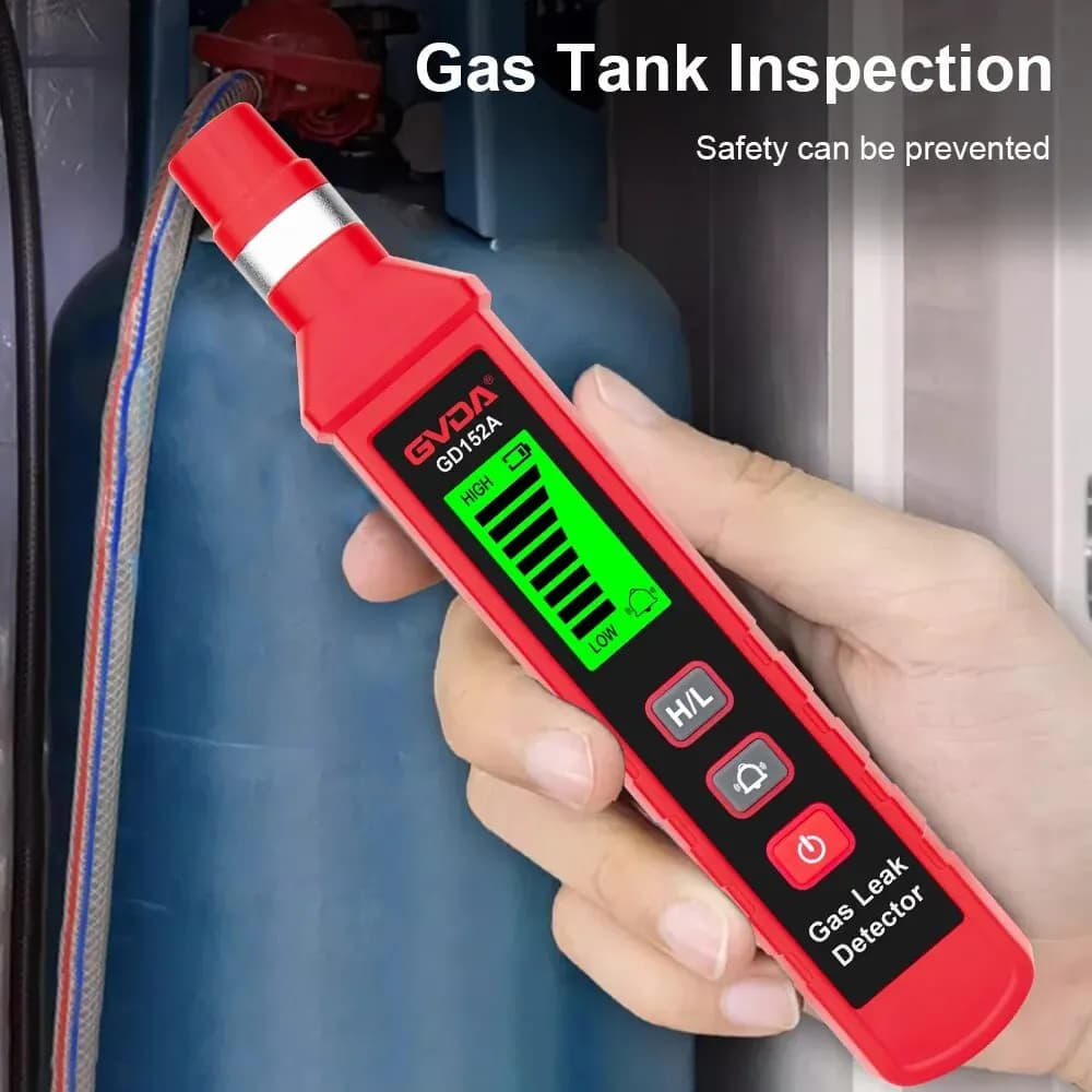 Rilevatore di Fughe di Gas GVDA, Tester per Gas Combustibili e Infiammabili, Allarme Sonoro e Luminoso, Mini Rilevatore di Gas Naturale e Metano con Retroilluminazione
