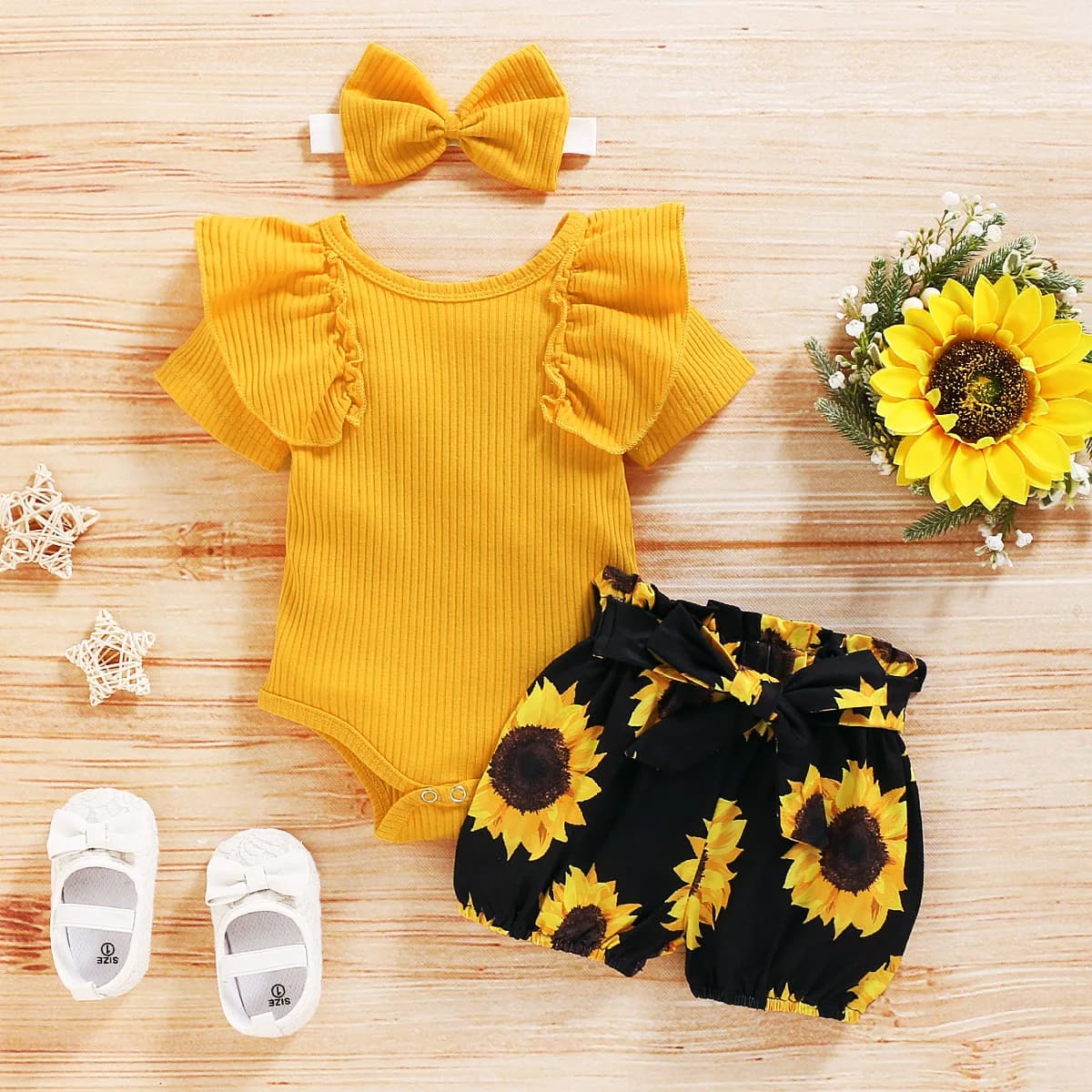 Vestiti della neonata Capodanno moda estate top Luoyi volant chiusura a mano colletto testa scarpa foto stampa fiore vestito da bambino