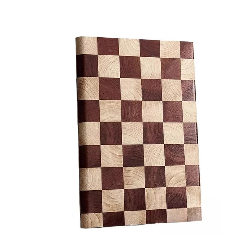Chessboard cutting board, antibacterial ebony cutting board and solid wood countertop, kitchen cutter