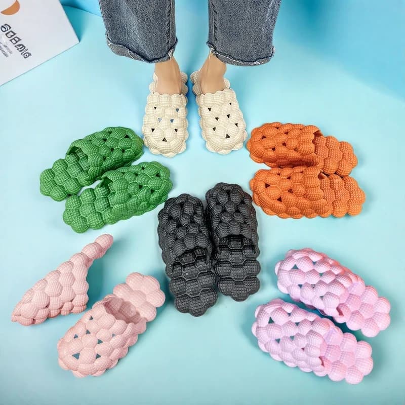 Soft & Bouncy Slippers - Multi Colors, Non-Slip Comfort House Shoes, Fashion Summer Sandals for Girls