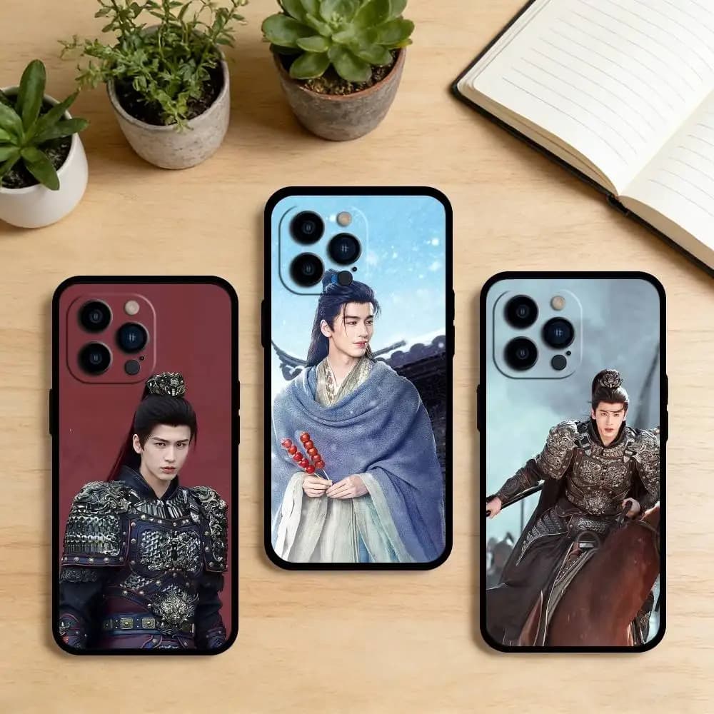 Custodia per telefono AAA Zhang Linghe The Jade of Scroll per iPhone 17, 16, 15, 14, 13, 12, 11 Plus, Pro Max, XS, in morbido silicone nero