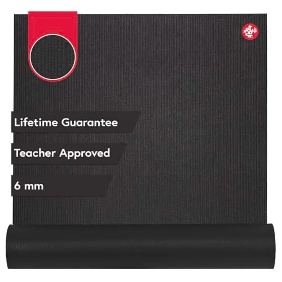 Professional Yoga Mat Black Extra Long Anti-slip for Fitness Training with Improved Padding and Durable Ecological Material