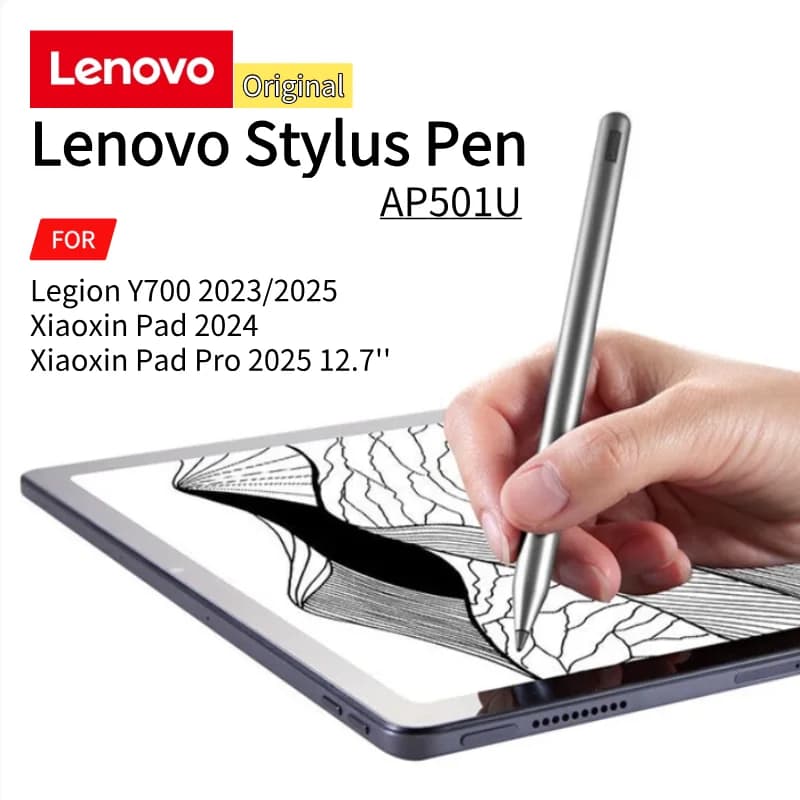 Lenovo Penna Stilo Originale per Tablet Legion Y700 2023/2025 Xiaoxin Pad 2024 TypeC Ricarica Penne Da Disegno Magnetiche Palm Rejection