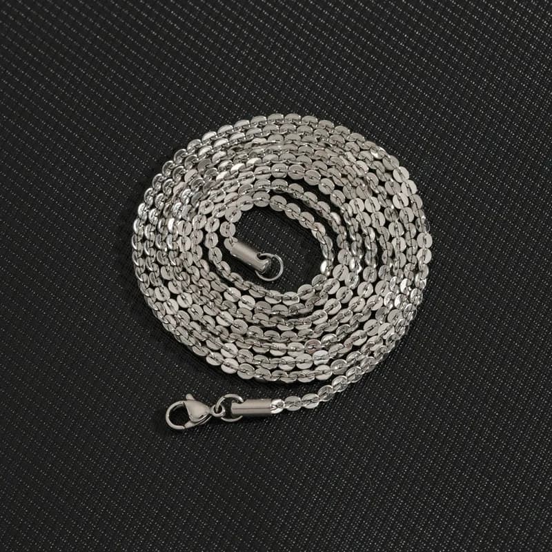 Stainless Steel Round Chain Simple Fashionable Titanium Necklace DIY Jewelry Accessory For Sweater