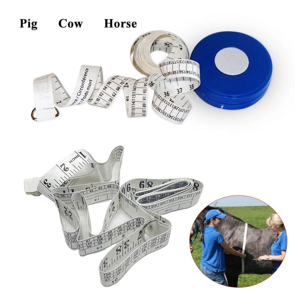 1PCS Horse Pony Beast Pondering Suino Pony Weight Pony Estimated Rowing Manual 2.5m Length Veterinary Circumference Equipment Agriculture