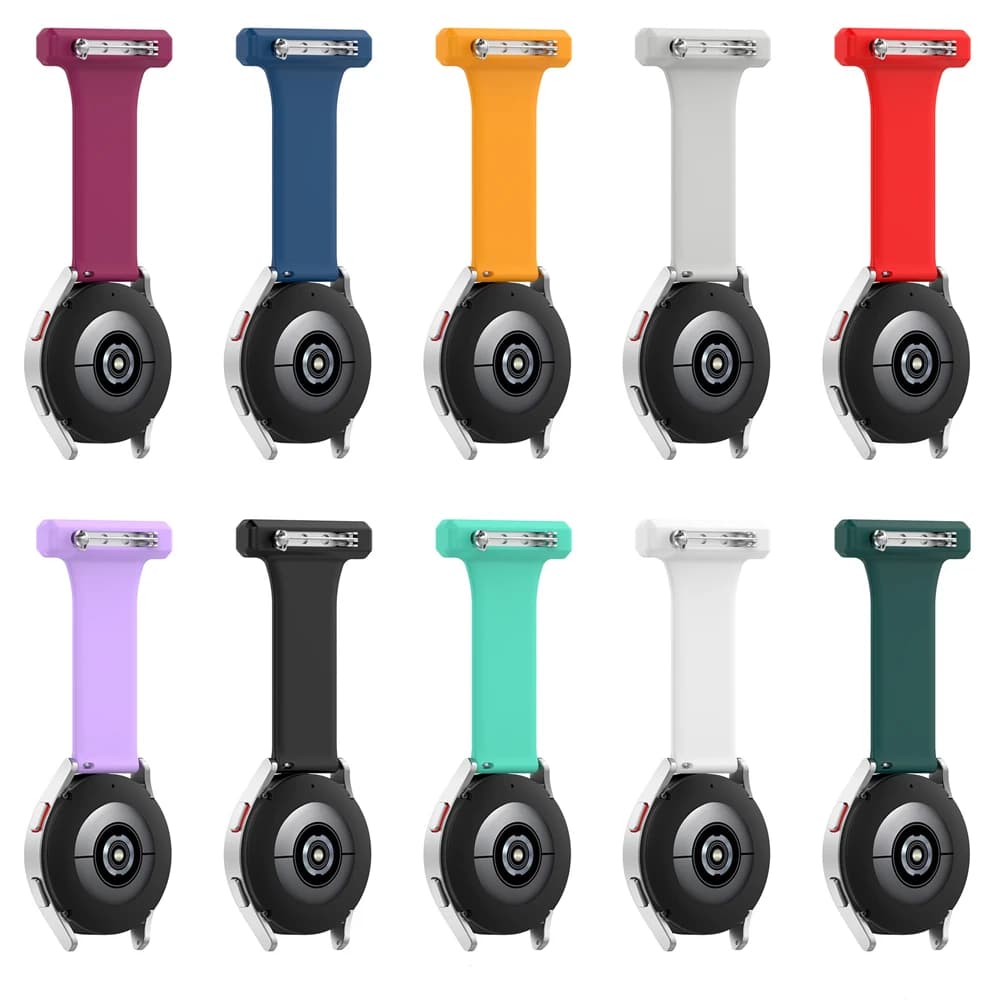 Pin Brooch Watch Strap 20MM 22MM Universal For Samsung Watch4 Huawei Honor GT3 Pro Xiaomi for Garmin for Fossil Watchband Hand-F