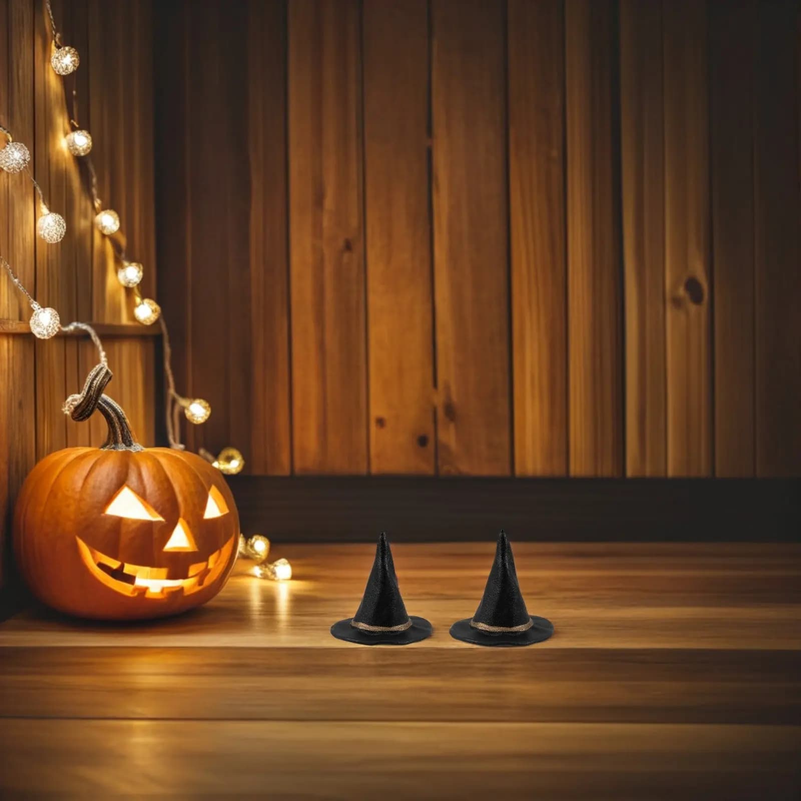 24 mini cappelli da strega neri, cappelli da mago in miniatura per decorazioni per feste di Halloween, miniature per case delle bambole, forniture per artigianato e decorazioni