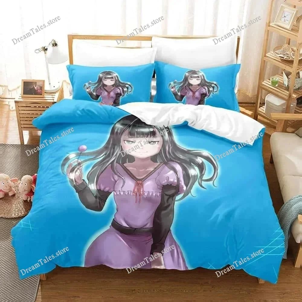 Set di Biancheria da Letto Kawaii Anime Hi Score Girl, Disponibile in Varie Misure, per Adulti e Bambini, Set Copripiumino per Camera da Letto, Tessili per la Casa