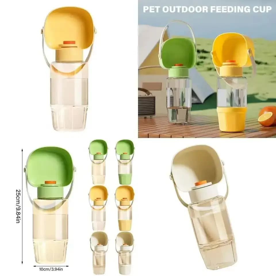 Ciotola da viaggio portatile per animali domestici, mangiatoia pieghevole per cani e gatti, tazza di alimentazione impermeabile per esterni per escursioni in campeggio