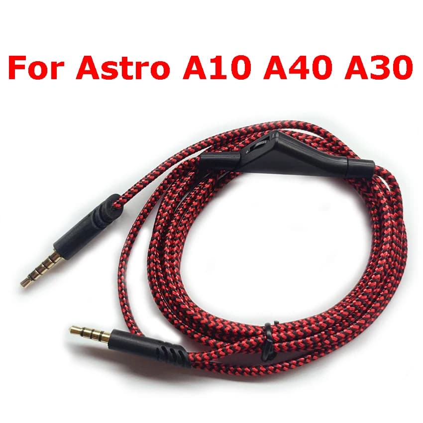 2M Red and Black Triangular Syntonization Cable for A10 A40 A30 Gaming Headphones, Accessories