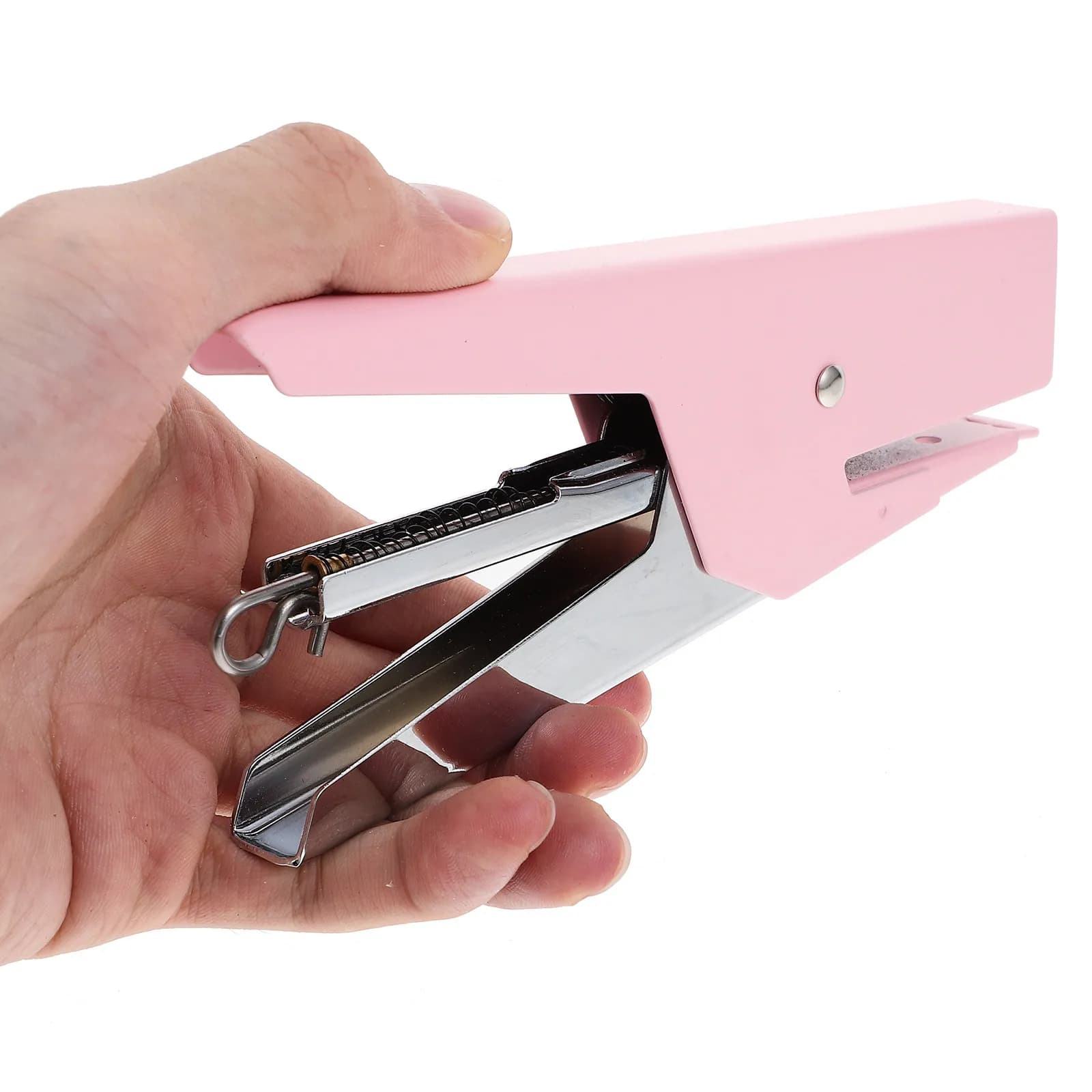 Piccolo Graffettatore in Metallo Portatile per Ufficio, Casa, Scuola, Studenti, Resistente e Affidabile, con Piedini Antiscivolo, Elegante