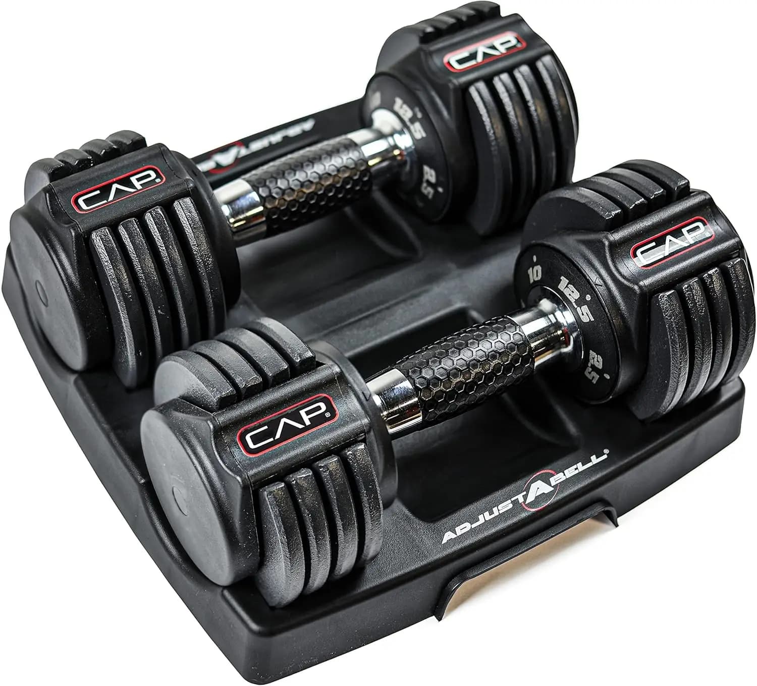 Coppia di pesi con manubri rotondi regolabili Opzioni di peso singolo da 12,5 libbre