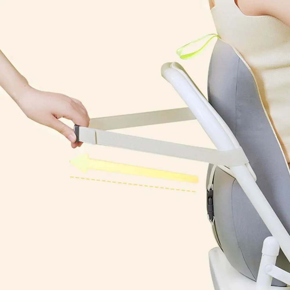 Cuscino di supporto lombare in memory foam Supporto per la schiena lombare traspirante con cursore regolabile Supporto ergonomico per schienale del sedile