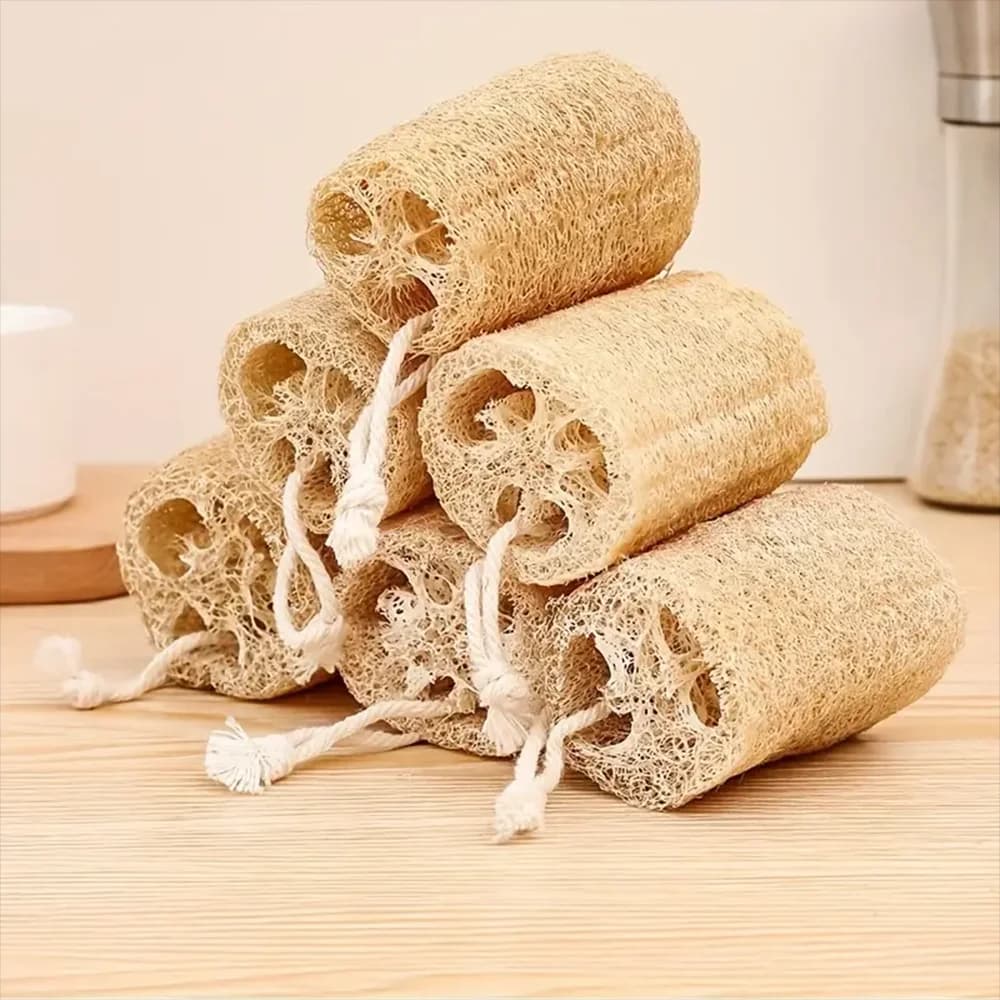 Scrubber per il corpo esfoliante in luffa egiziana naturale, spugna per il corpo in spugna di luffa per doccia egiziana per donne e uomini per il corpo