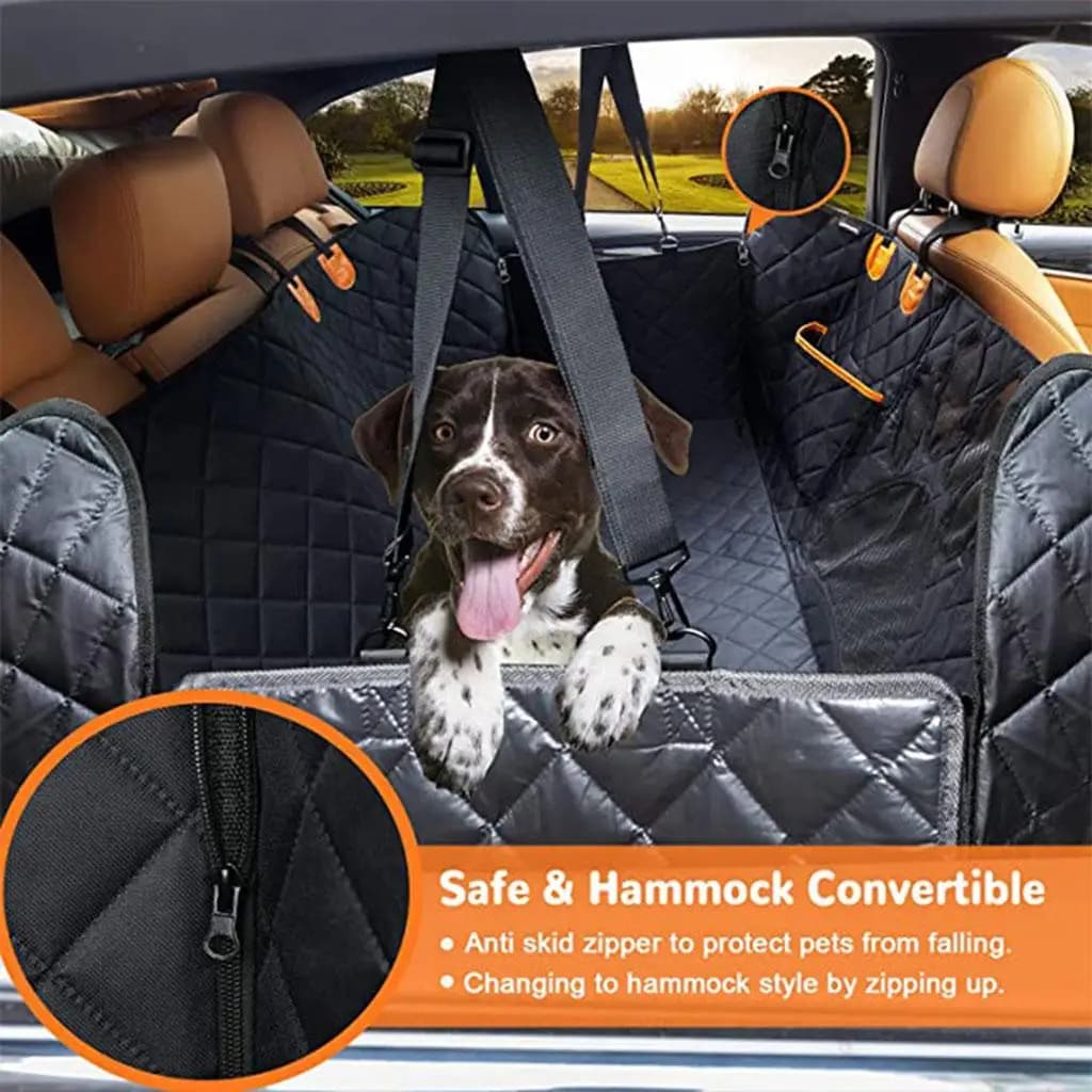 Coprisedile per Cani Impermeabile, Trasportino da Viaggio per Animali Domestici, Protezione per Bagagliaio Auto, Amaca per Cani, Trasportino per Auto per SUV e Camion